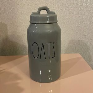 Rae Dunn Gray Oats Tall Canister 🍚